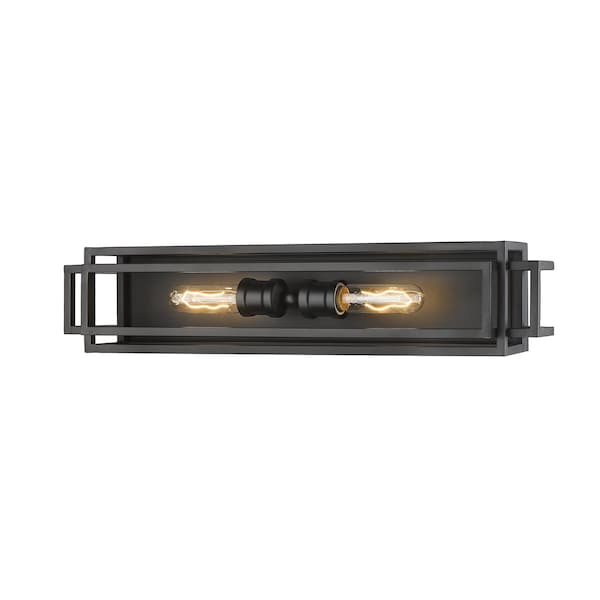 Z-Lite Titania 2 Light Vanity, Matte Black 454-2V-MB - main